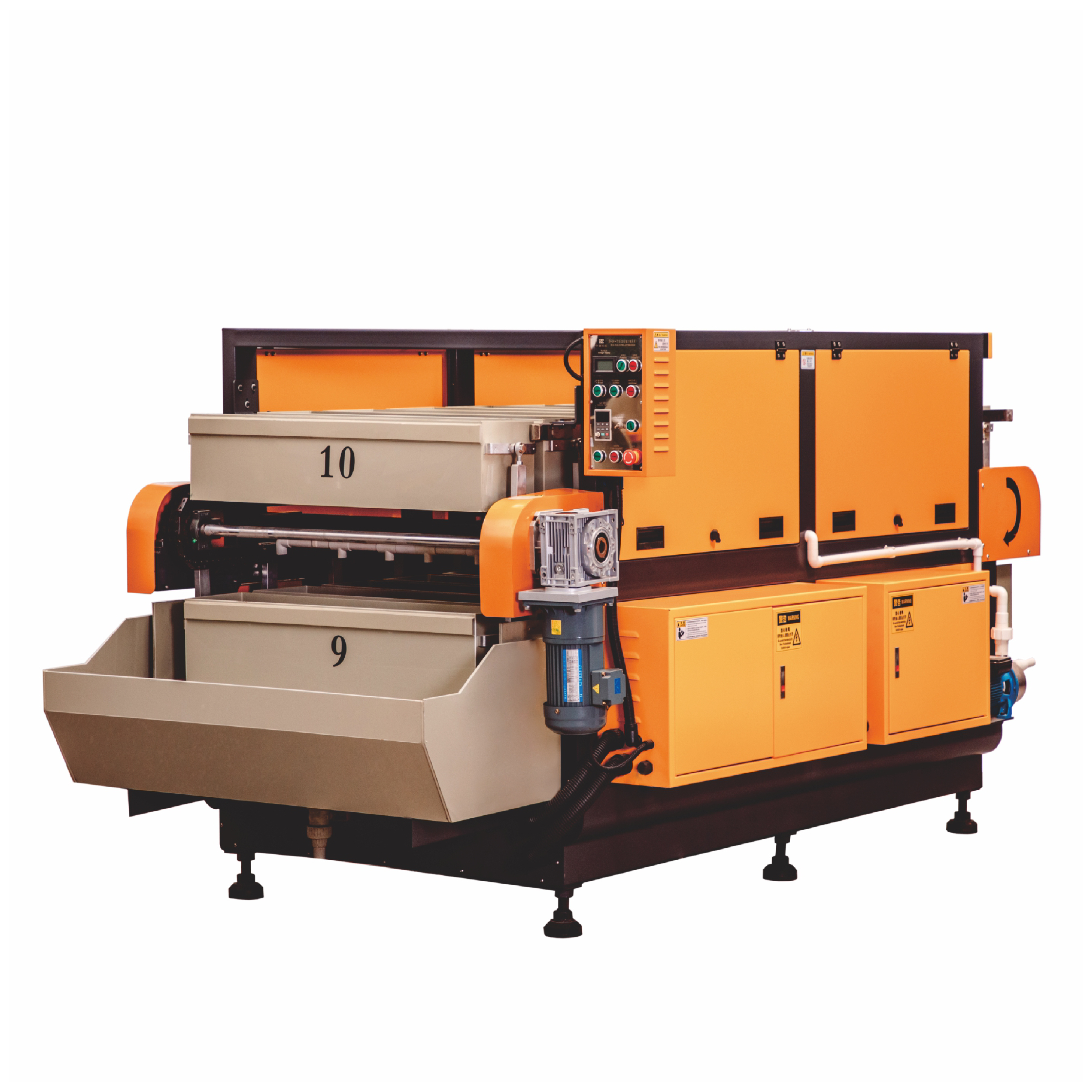 磁力抛光直线流水线